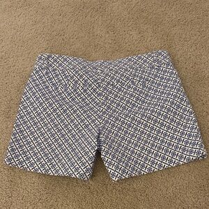 The Limited Geometric Blue and‎ White Women Shorts